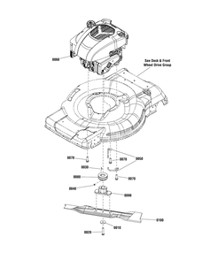 Engine Group (7502555) Diagram and Parts List for 7800825-JS38 2012 Briggs and Stratton Lawn Mower